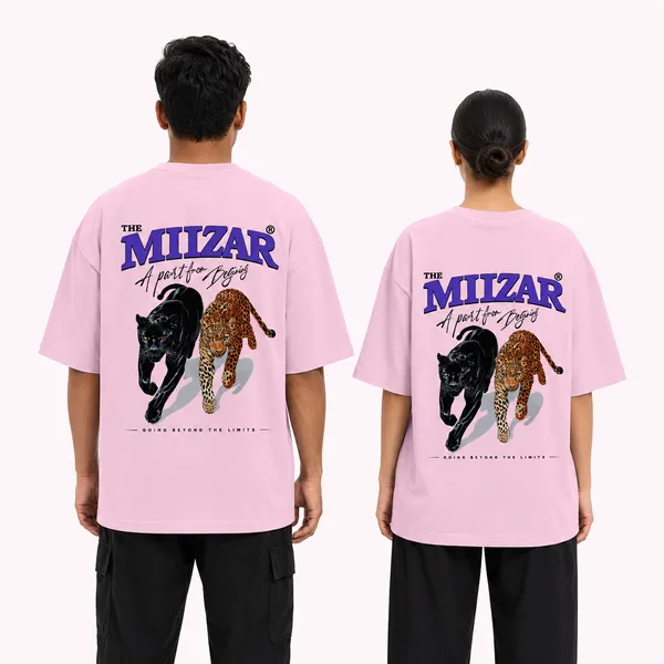 Light_Pink_Terry_Cotton_Oversized_Panther_T-Shirt_For_Unisex