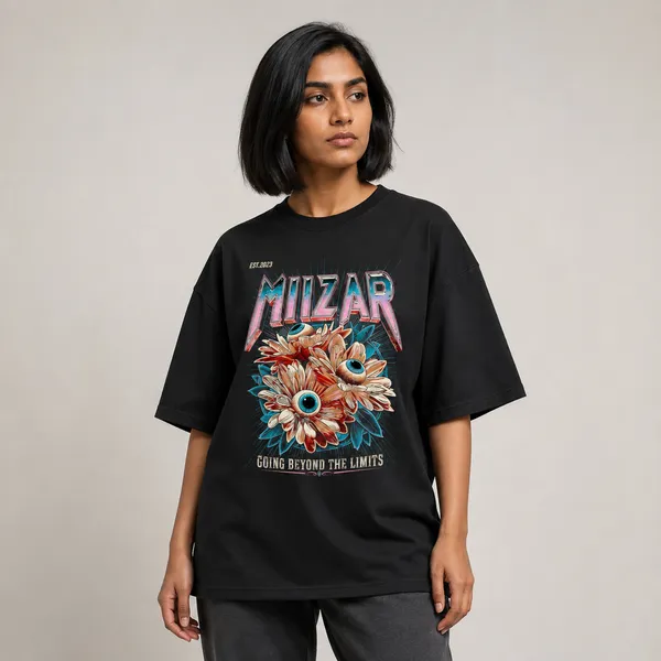 Black_Terry_Cotton_Oversized_Bloom_Vision_T-Shirt_For_Unisex