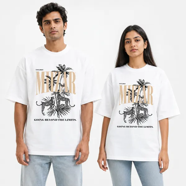White_Terry_Cotton_Oversized_Wildlife_Graphic_T-Shirt_For_Unisex
