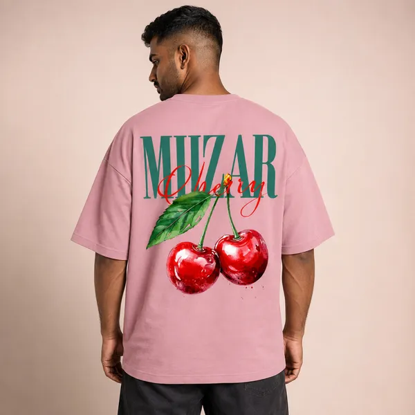 Flamingo_Terry_Cotton_Oversized_Cherry_Graphic_T-Shirt_For_Unisex