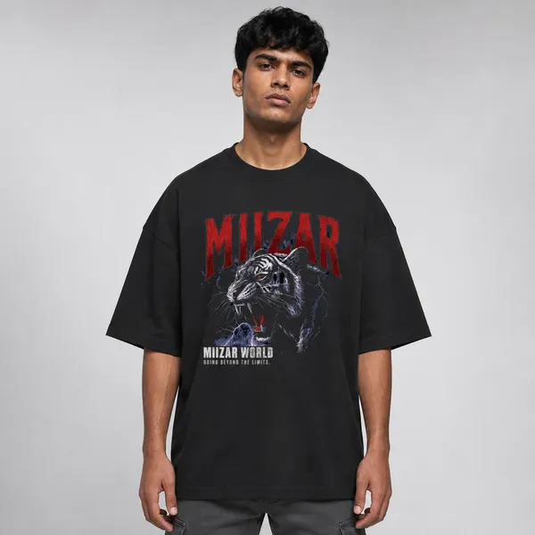 Black_Terry_Cotton_Oversized_Tiger_Graphic_T-Shirt_For_Unisex