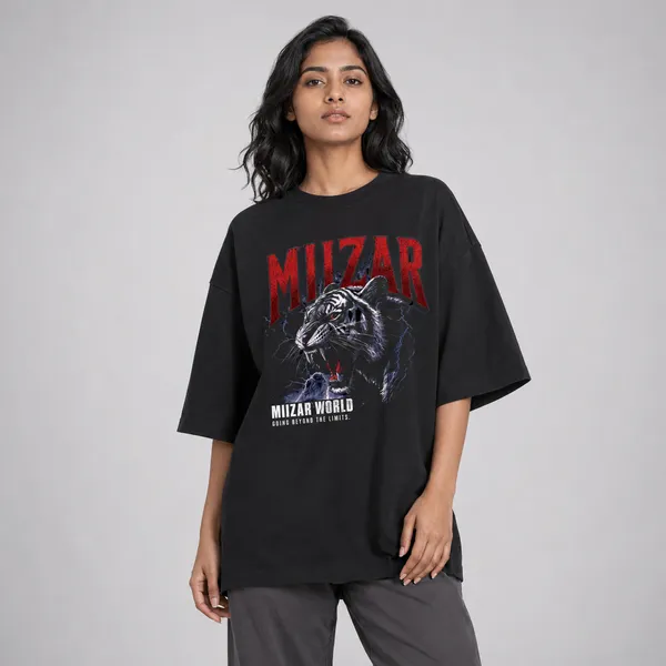 Black_Terry_Cotton_Oversized_Tiger_Graphic_T-Shirt_For_Unisex