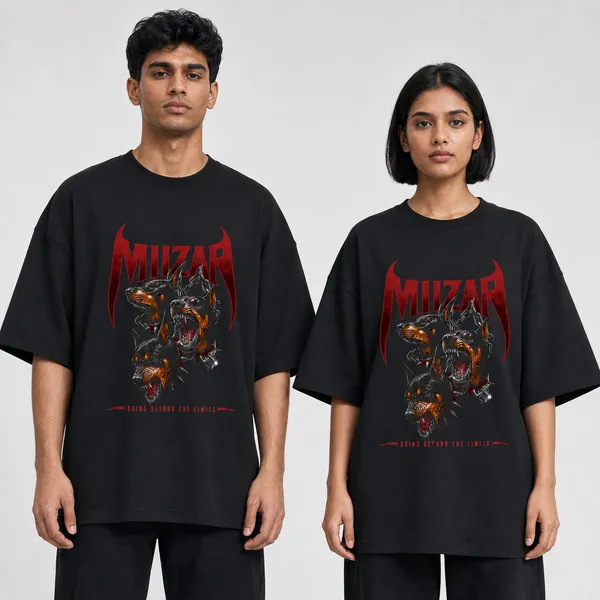 Black_Terry_Cotton_Oversized_Doberman_T-Shirt_For_Unisex