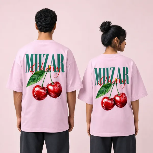 Light_Baby_Pink_Terry_Cotton_Oversized_Cherry_Graphic_T-Shirt_For_Unisex