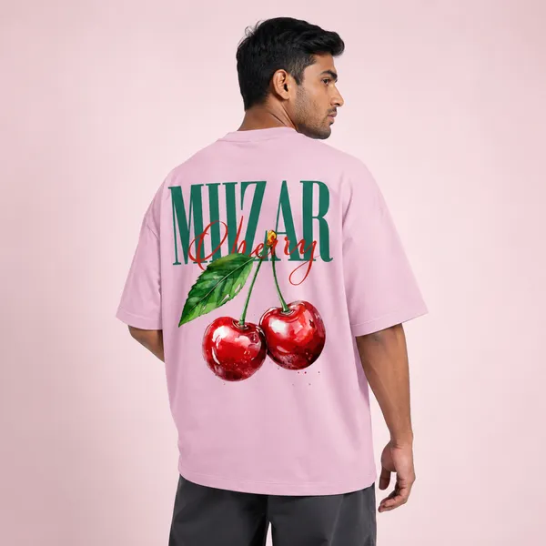 Light_Baby_Pink_Terry_Cotton_Oversized_Cherry_Graphic_T-Shirt_For_Unisex