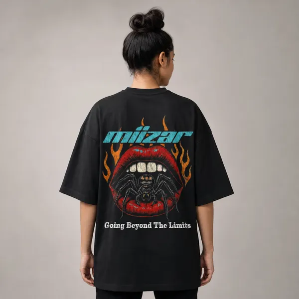 Black_Terry_Cotton_Oversized_Venom_Bite_T-Shirt_For_Unisex