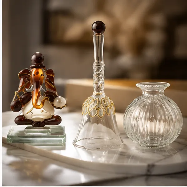 Glass_Artistic_pooja__Set