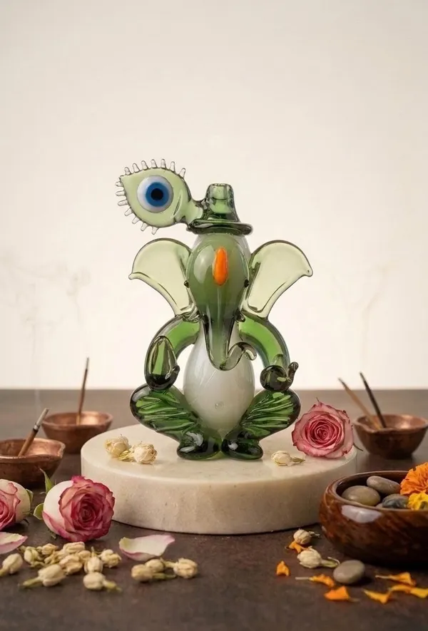 Green_Glass_Lord_Ganesha_Idol_With_Marble_Base
