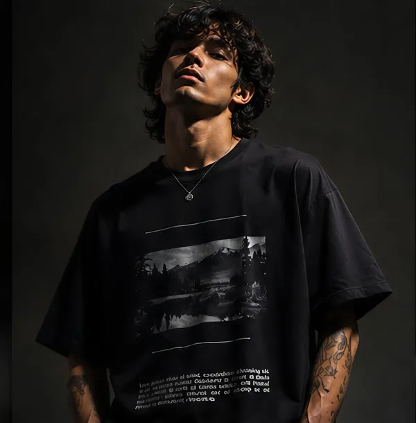 Black_Organic_Cotton_Relaxed_Fit_Landscape_Graphic_T-Shirt_For_Men