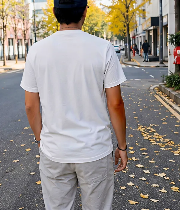 White_Organic_Cotton_Relaxed_Fit_Graphic_T-Shirt_For_Men