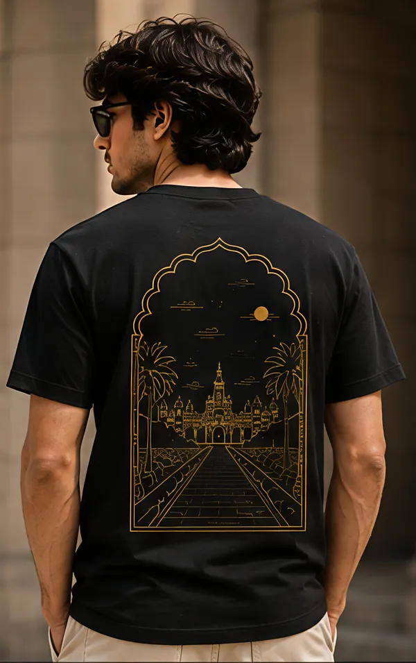 Black_Organic_Cotton_Regular_Fit_Cityscape_Graphic_T-Shirt_For_Men