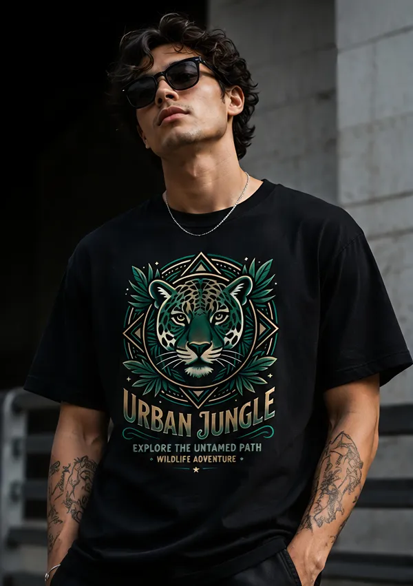 Black_Organic_Cotton_Regular_Fit_Urban_Jungle_Graphic_T-Shirt_For_Men