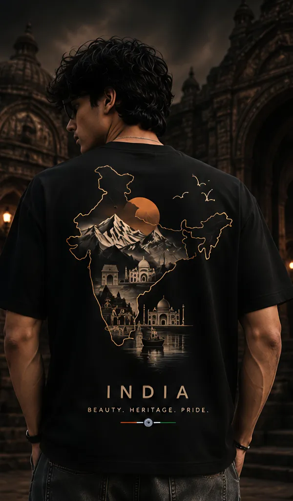 Black_Organic_Cotton_Relaxed_Fit_India_Graphic_T-Shirt_For_Men