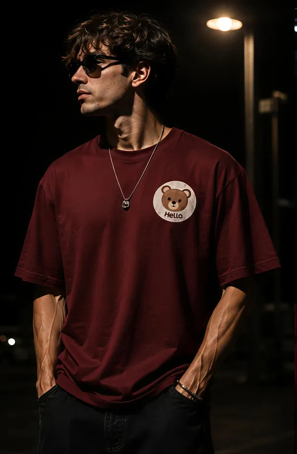 Maroon_Graphic_T-Shirt_for_Men