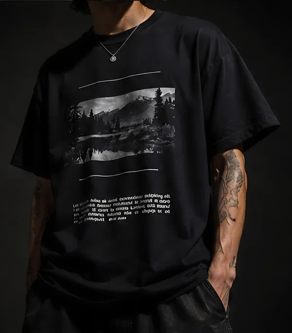 Black_Organic_Cotton_Relaxed_Fit_Landscape_Graphic_T-Shirt_For_Men