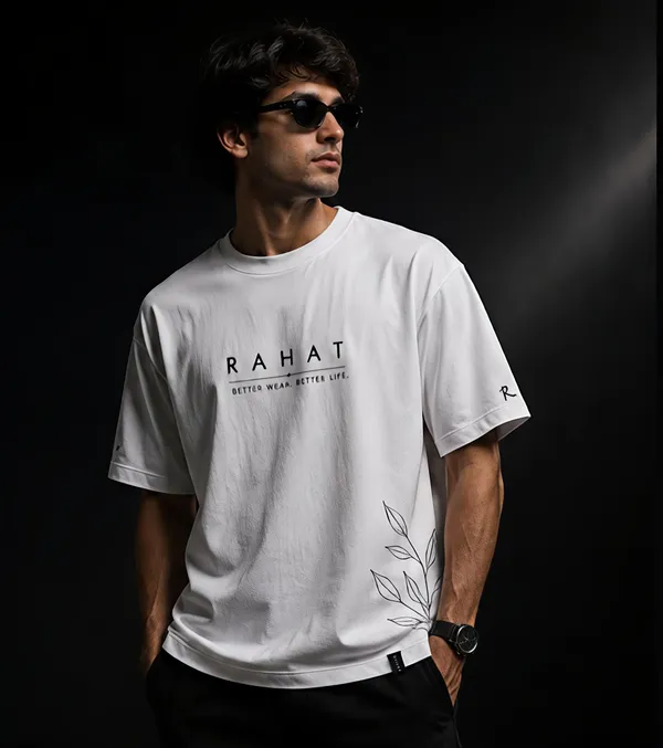 White_Organic_Cotton_Relaxed_Fit_Botanical_Graphic_T-Shirt_For_Men