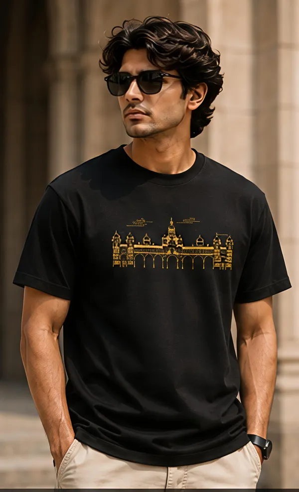 Black_Organic_Cotton_Regular_Fit_Cityscape_Graphic_T-Shirt_For_Men