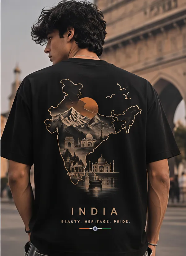 Black_Organic_Cotton_Relaxed_Fit_India_Graphic_T-Shirt_For_Men