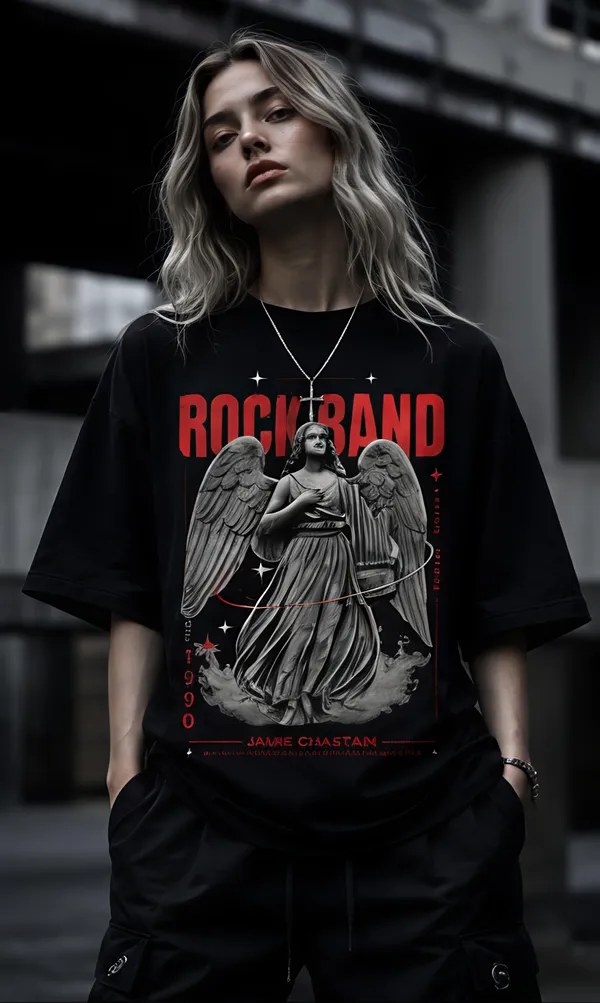 Black_Organic_Cotton_Oversized_Angel_Graphic_T-Shirt_For_Women