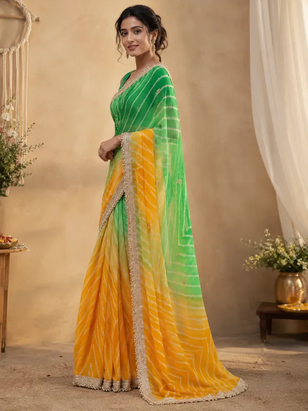 Chiffon_Orange_Saree