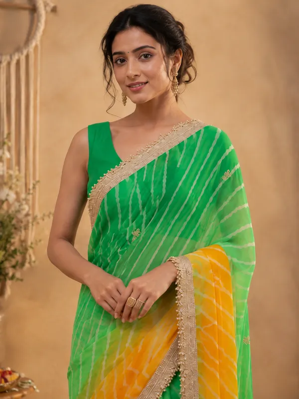 Chiffon_Orange_Saree