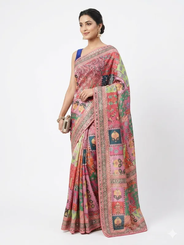 Chiffon_Pink_Saree