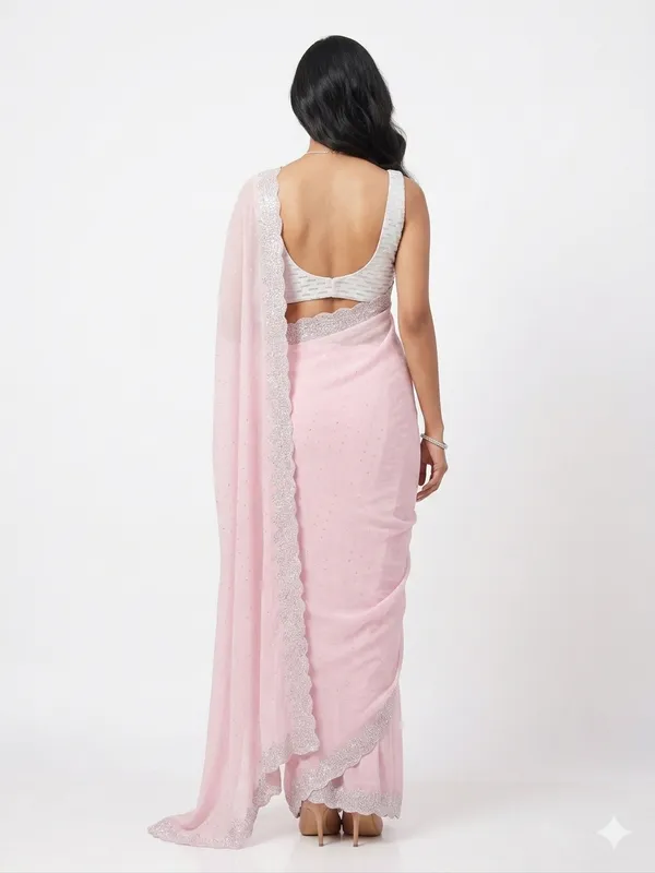 Chiffon_Pink_Saree