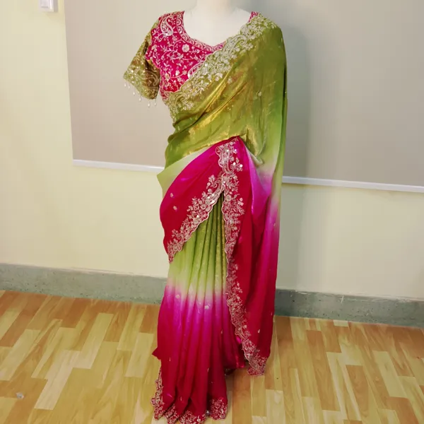 Chiffon_Pink_Saree