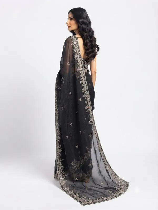 Chiffon_Black_Saree