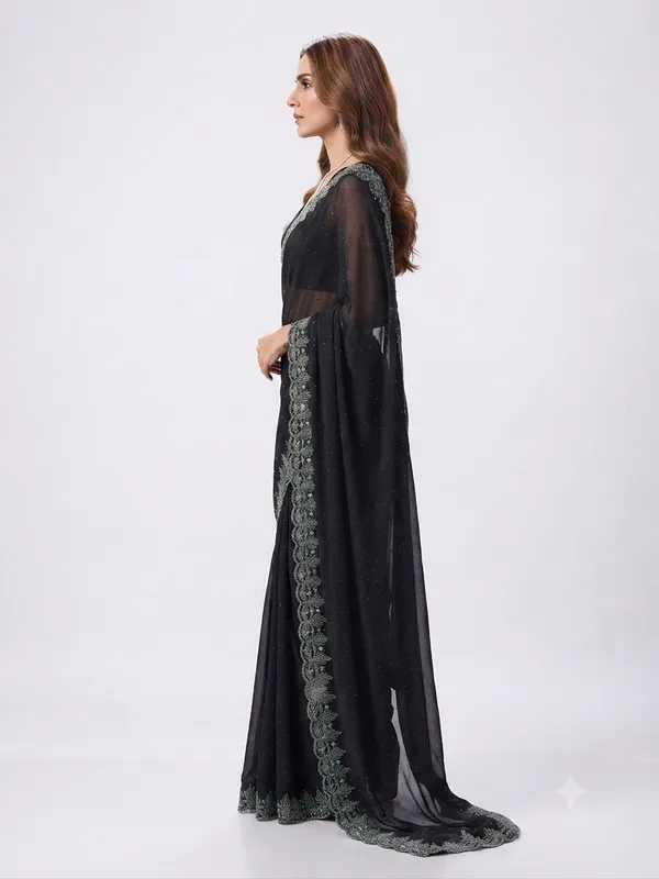 Chiffon_Black_Saree
