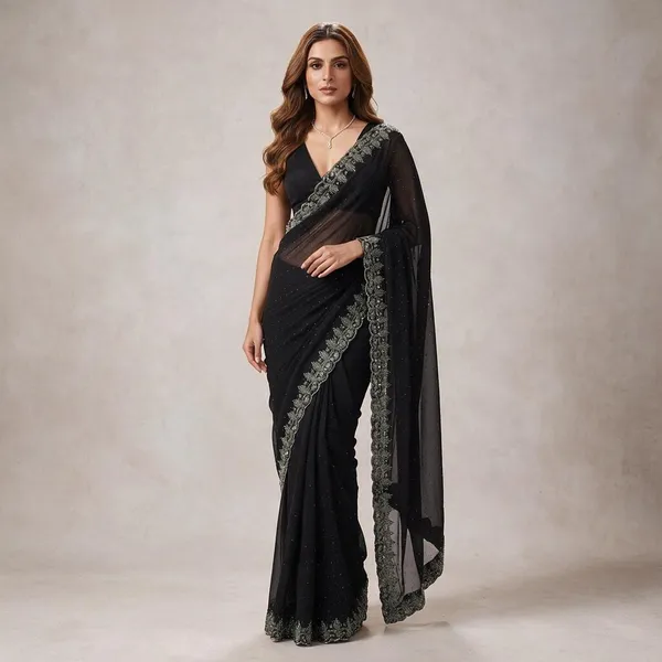 Black_Chiffon_Saree_For_Women