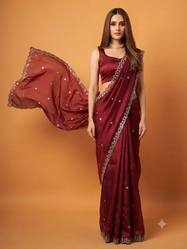 Chiffon_White_Saree