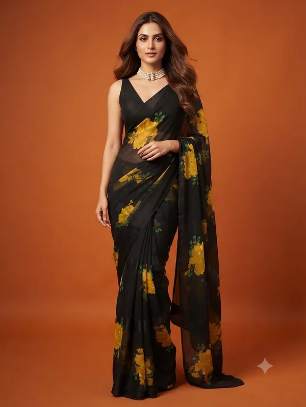Chiffon_Multicolor_Saree