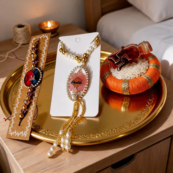Multicolor_Resin_Pressed_Daisy_Flower_Bhaiya_Bhabhi_Rakhi_Set