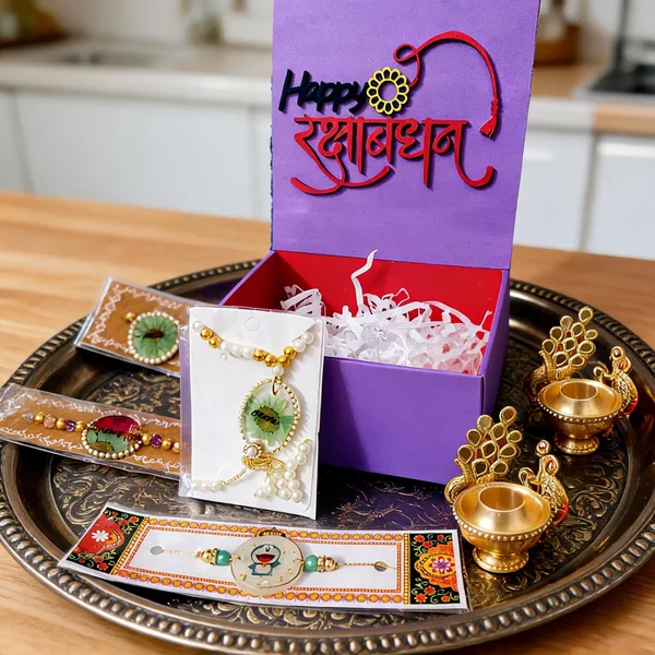 Multicolor_Resin_Daisy_Flower_Family_Combo_Rakhi_Box_Set