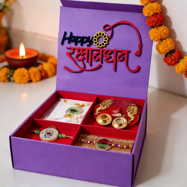 Multicolor_Resin_Daisy_Flower_Family_Combo_Rakhi_Box_Set