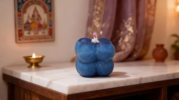 Blue_Soya_Wax_Decorative_Bubble_Candle