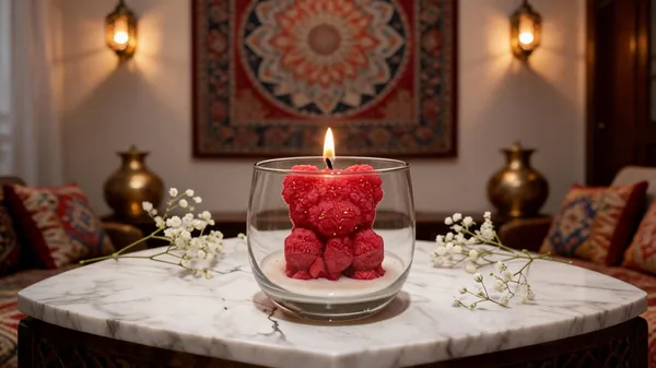 Red_Soya_Wax_Bear_Shaped_Decorative_Candle