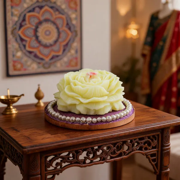 Yellow_Soya_Wax_Decorative_Rose_Floral_Candle