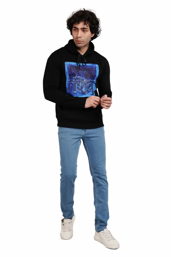 Black__Cotton_And__Polyester_Hoodie_For_Unisex