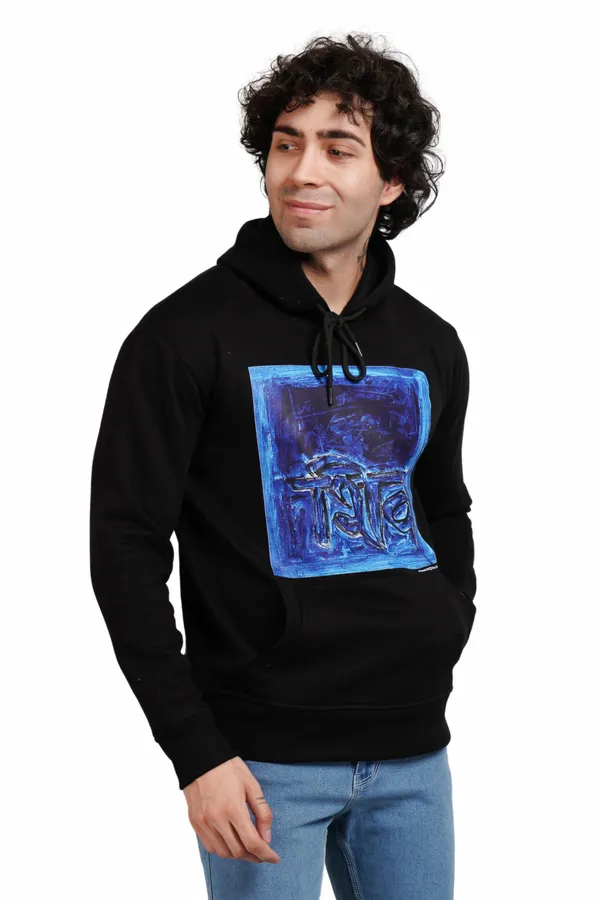 Black__Cotton_And__Polyester_Hoodie_For_Unisex