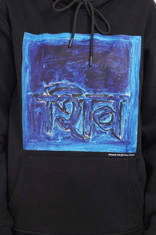 Black__Cotton_And__Polyester_Hoodie_For_Unisex