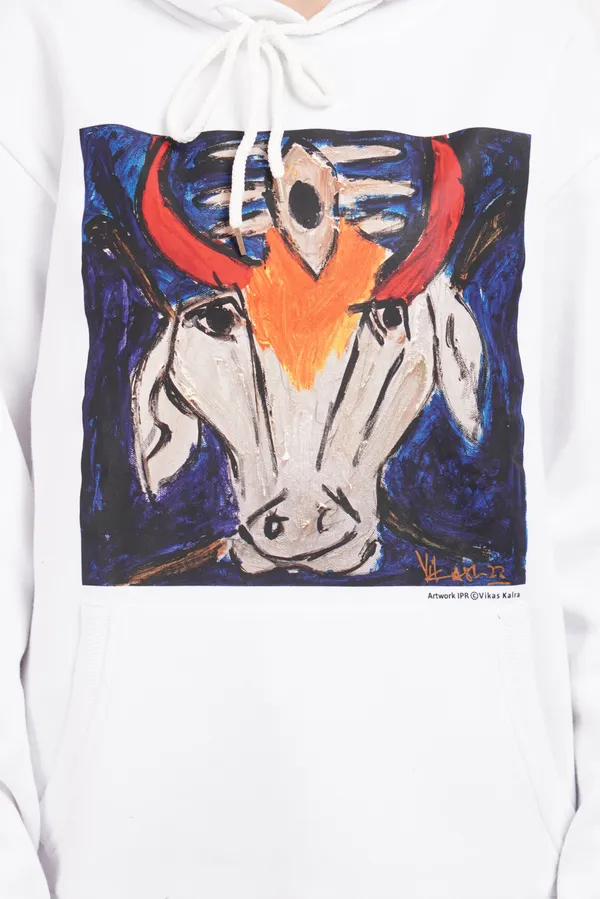 White__Cotton_And__Polyester_Hoodie_For_Unisex