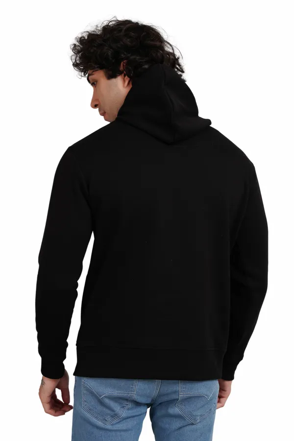 Black__Cotton_And__Polyester_Hoodie_For_Unisex