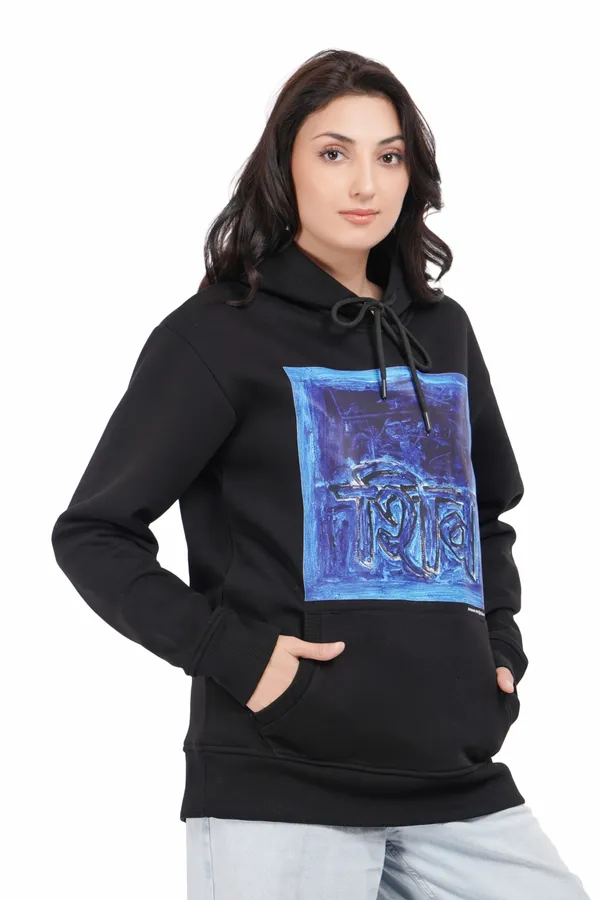Black__Cotton_And__Polyester_Hoodie_For_Unisex