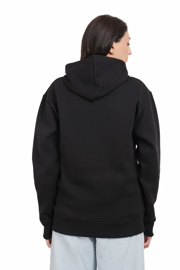 Black__Cotton_And__Polyester_Hoodie_For_Unisex