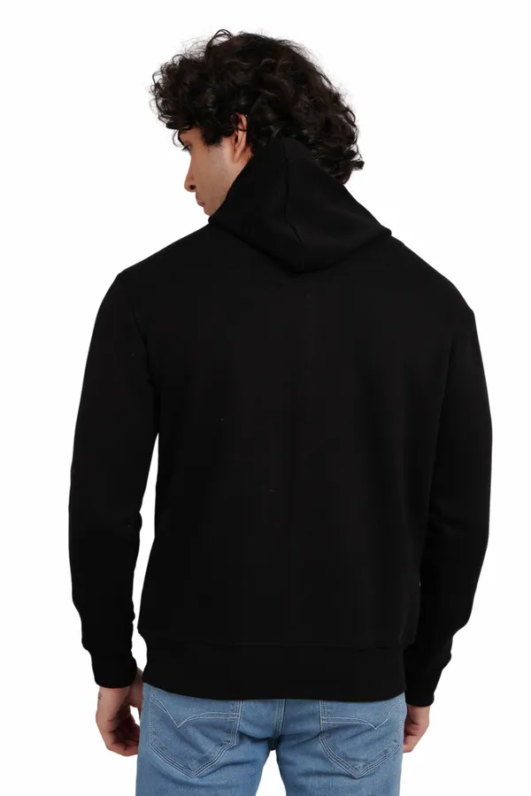 Black__Cotton_And__Polyester_Hoodie_For_Unisex