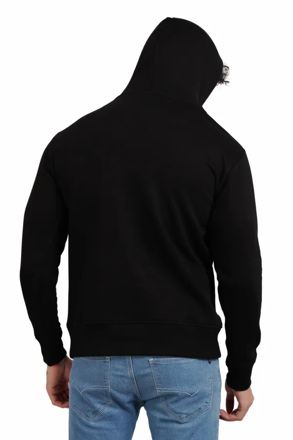 Black__Cotton_And__Polyester_Hoodie_For_Unisex