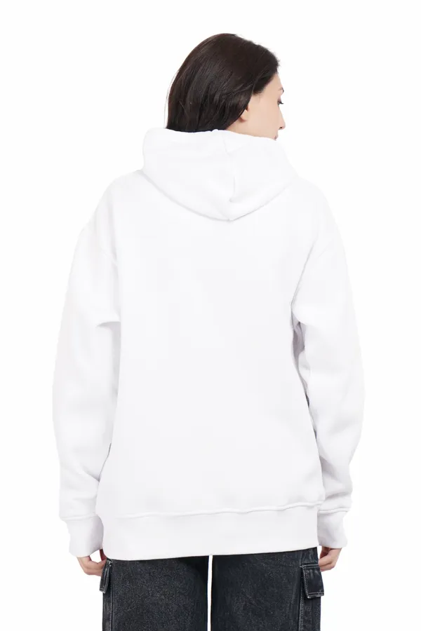 White__Cotton_And__Polyester_Hoodie_For_Unisex