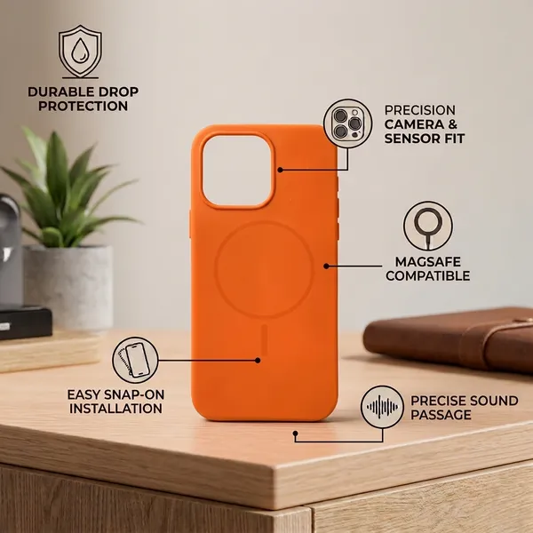 Silicon_Orange_Cover_with_Strong_Magsafe_Compatibility_